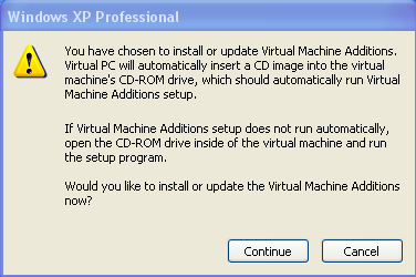 Подтверждение установки Virtual Machine Additions