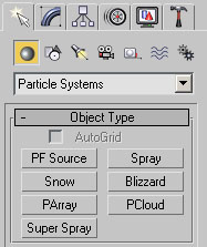 Группа Particle Systems (Системы частиц)