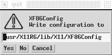 xf86cfg quit