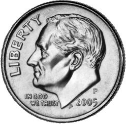 Монета США – дайм (10 центов)