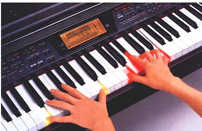 Подсветка клавиш в цифровых фортепиано и дисплей над клавиатурой