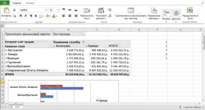 Меню Файл Microsoft Excel Web App