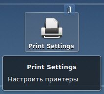 Значок программы Настроить принтеры