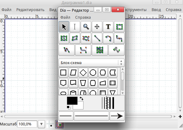 Редактор диаграмм Dia