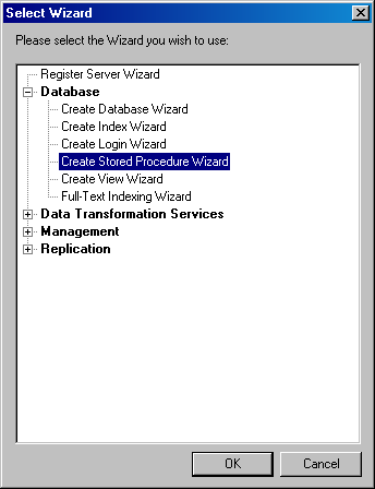  Диалоговое окно Select Wizard (Выбор мастера)