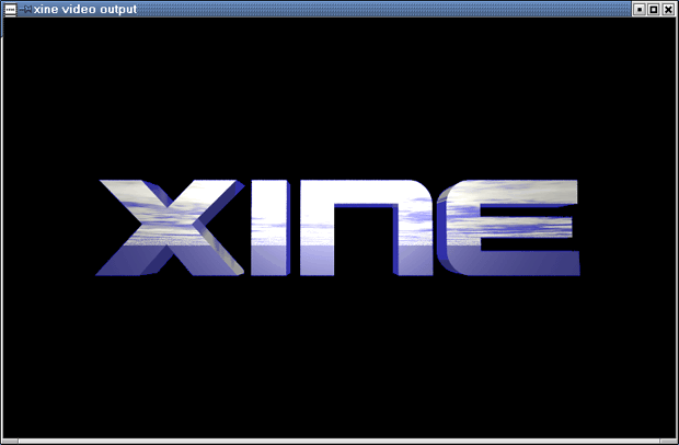 Главное окно программы xine (окно просмотра)