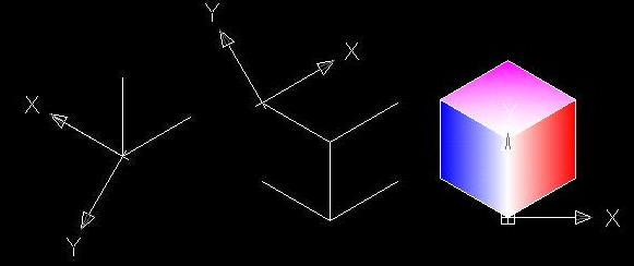 Построение куба в изометрической проекции
