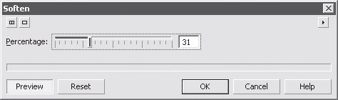 Диалоговое окно эффекта Soften (Смягчение)