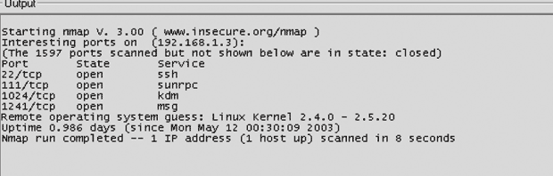 Вывод Nmap