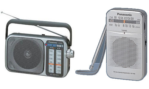 Аналоговые радиоприемники PANASONIC RF-2400 и  RF-P50EG-S