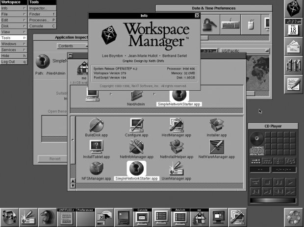 Графический интерфейс OPENSTEP Jan 1997 платформы
