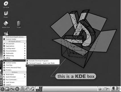 Запуск KDE