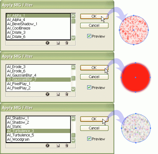 Окно "Apply SVG Filter"