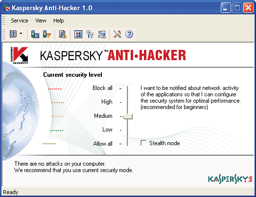  Персональный брандмауэр Kaspersky Anti-Hacker