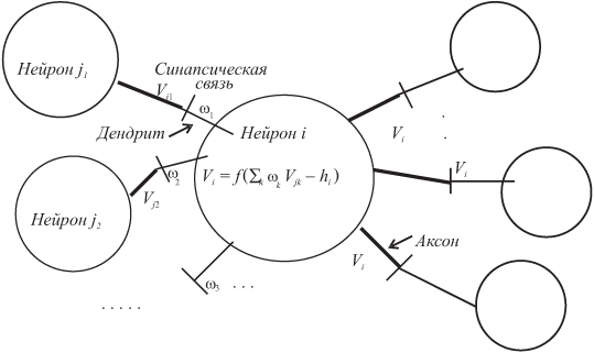 Фрагмент нейронной сети