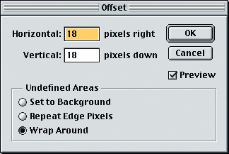 Бесшовный плиточный орнамент (Фильтр Offset позволяет увидеть (и устранить) прямые края, образующие стыки)