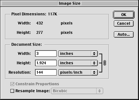 Когда параметр Resample Image отключен, значения Pixel Dimensions недоступны для редактирования, а изменения, вносимые в поля Print Size, влияют на значения Resolution, и наоборот