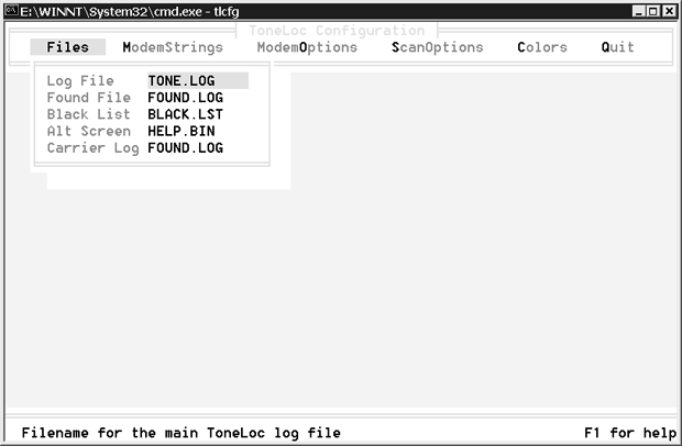 Расположения собственных файлов программы ToneLoc
