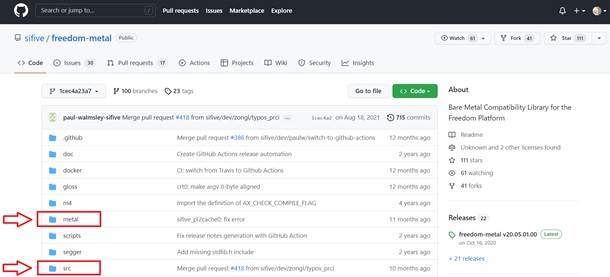 Репозиторий библиотеки Freedom Metal на GitHub