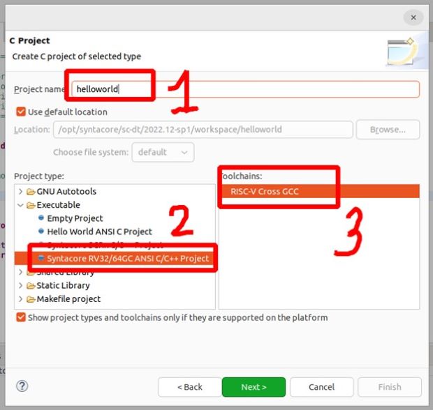 Настройки для работы с RISC-V