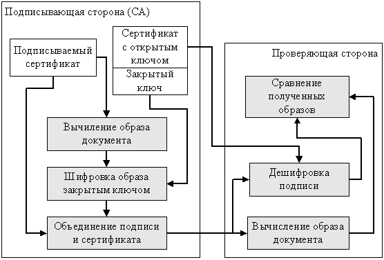 Подпись сертификата