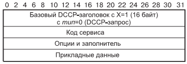 Формат пакета DCCP-запроса