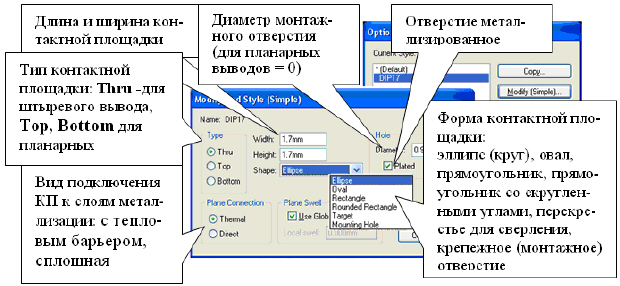 Окно редактирования простых стеков