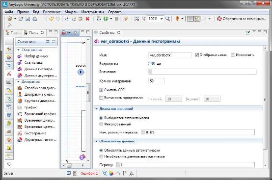 Элемент сбора статистики о вероятности обработки запросов