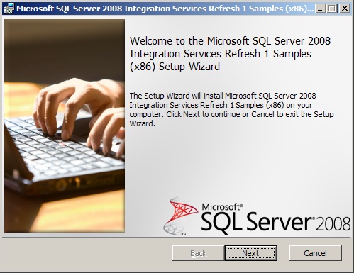  Мастер установки Integration Services Samples 