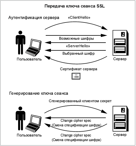 Передача ключа сеанса SSL