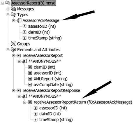 Тип AssessorAckMessage в сообщении AssessReport(8)