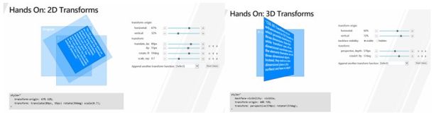 2D и 3D-трансформации средствами CSS позволяют вам вращать элементы страницы, изменять их местоположение, использовать эффект перспективы