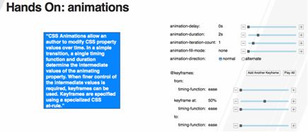 В CSS3 используются ключевые кадры для создания сложной анимации