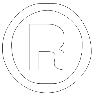Пример трансформации растрового изображения при его автоматической векторизации (увеличенный фрагмент логотипа)