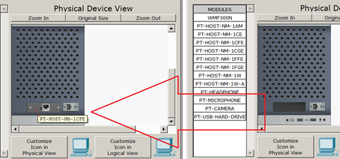 Удаляем модуль PT-HOST-NM-1CFE