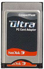 Устройство (адаптер карты памяти) в формате PC card