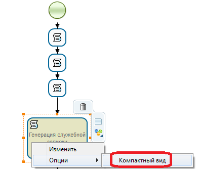 Компактный вид для задач сценариев