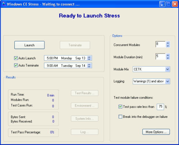 Инструмент тестирования CE Stress