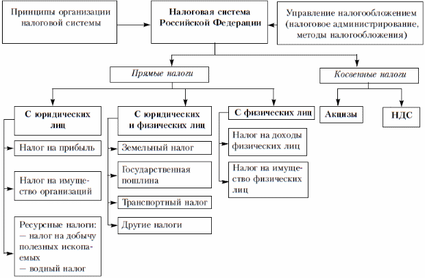 Классификация налогов в Российской Федерации