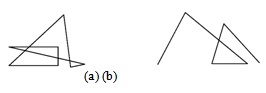 (a) Многоугольник; (b) ломаная 