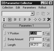 Окно Parameter Collector (Коллектор параметров) с добавленными параметрами