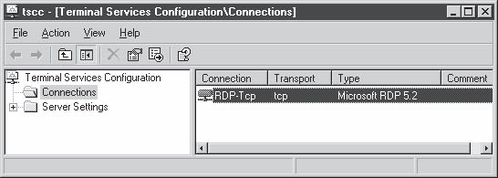 Настройка службы Terminal Services