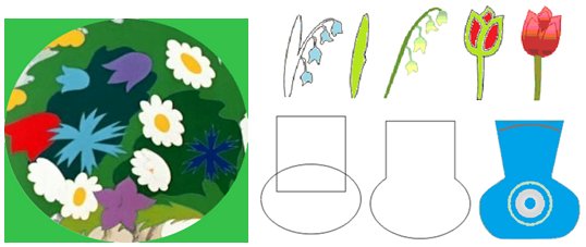 Цветы и ваза для цветов