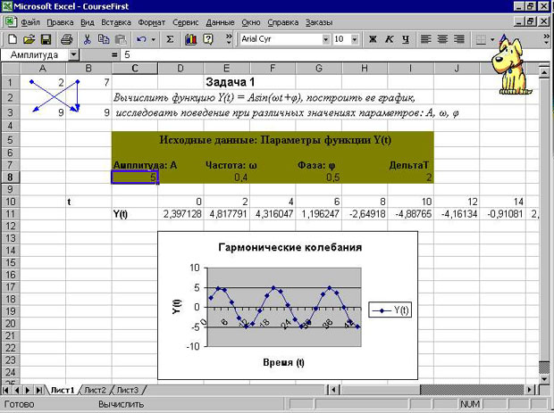 Решение задачи 1