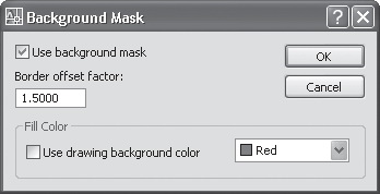 Окно Background Mask (Маска фона)