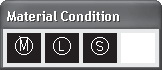 Окно Material Condition (Зависимый допуск)