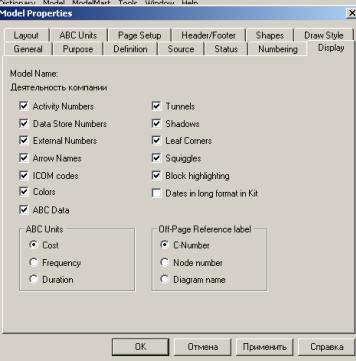 Включение опции ICOM codes на закладке Display
