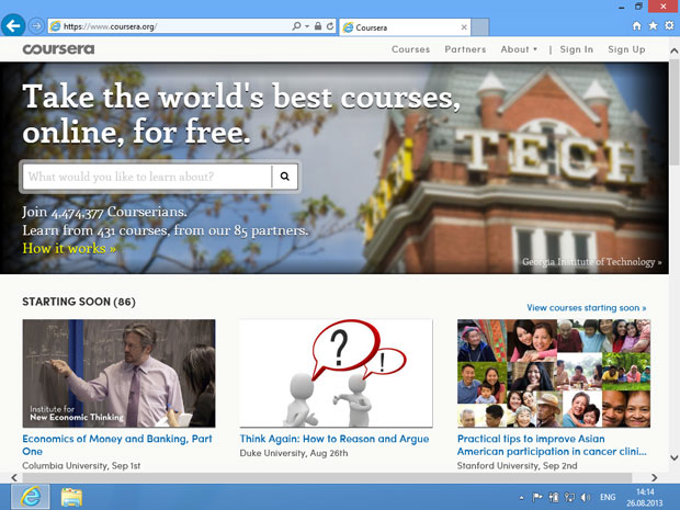 Сайт coursera.org
