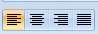 Кнопки изменения выравнивания текста