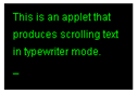 Апплет Java для создания прокрутки текста 